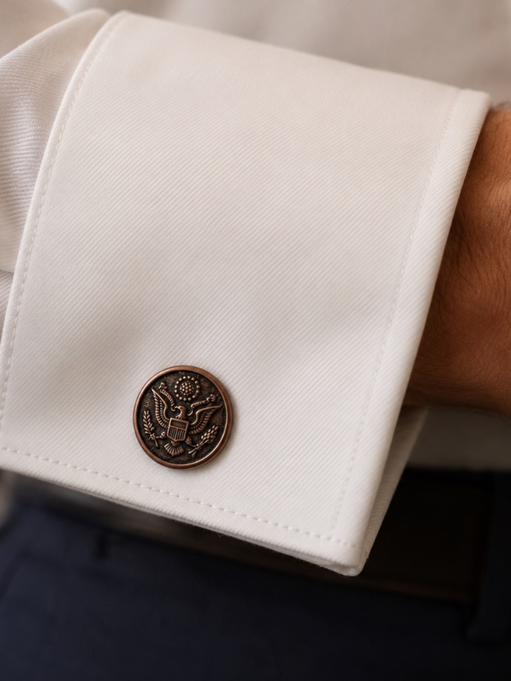 WWI U.S. Army Great Seal Button Cufflinks – Antique Military Buttons